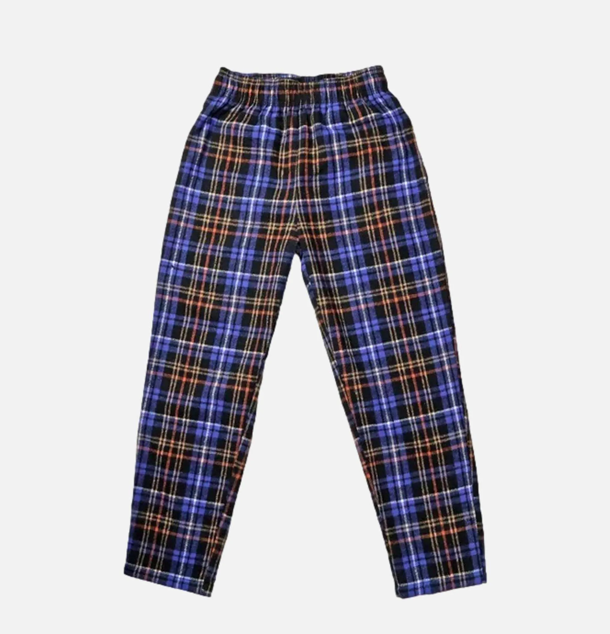 COOKMAN Chef Pant Woolmix Tartan Scott Navy