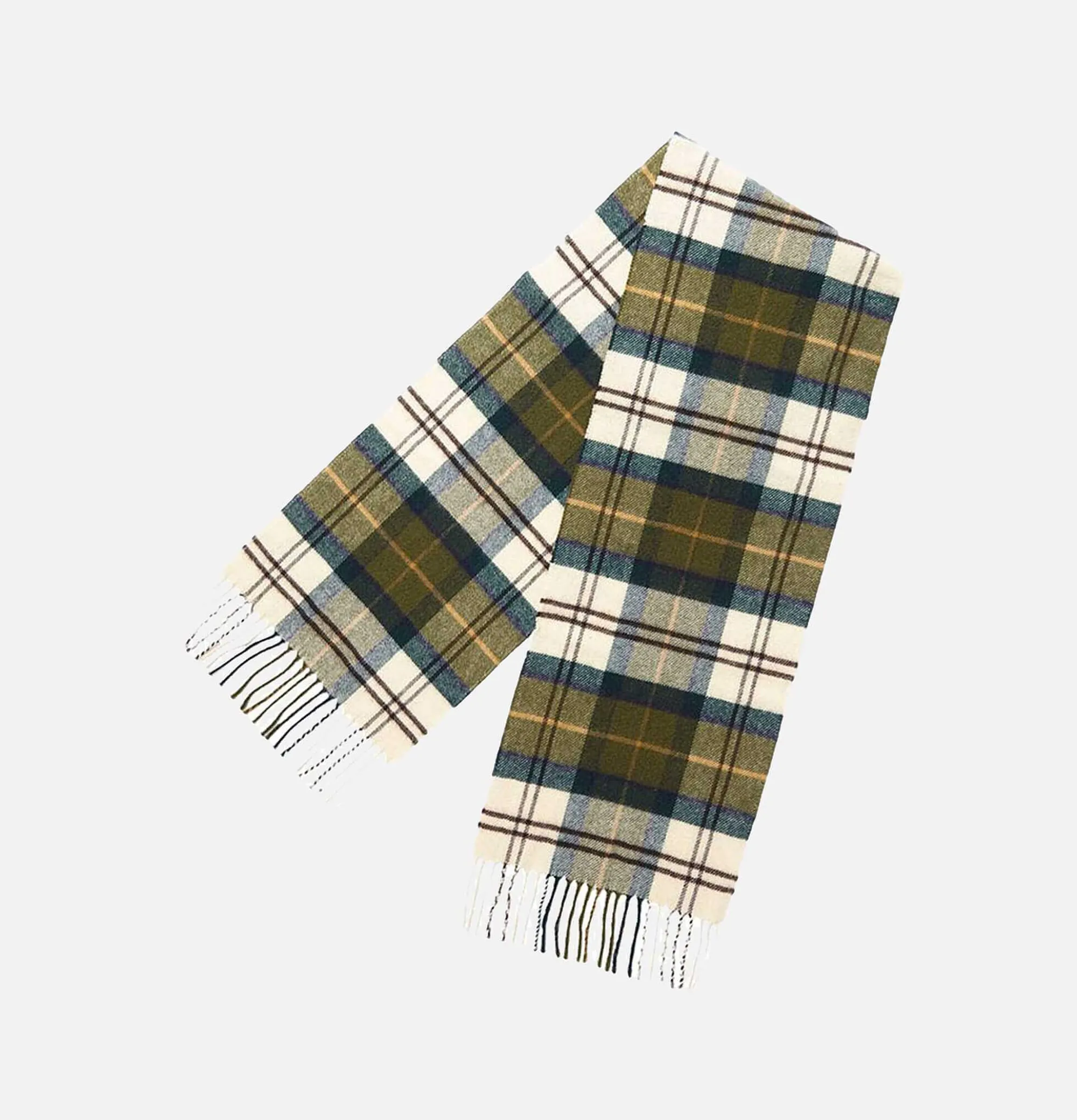 BARBOUR Echarpe Cashmere Tartan Green