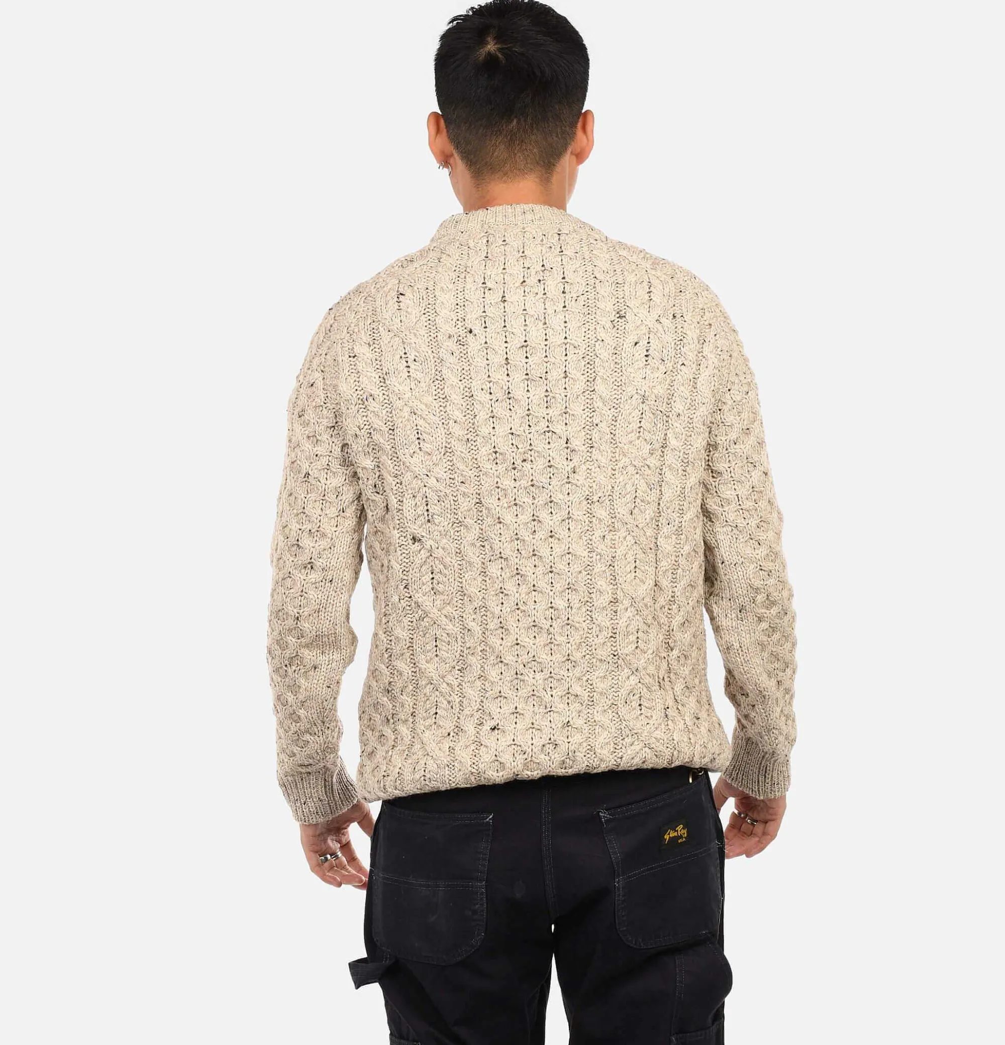 PEREGRINE Hudson Aran Knit Skiddaw
