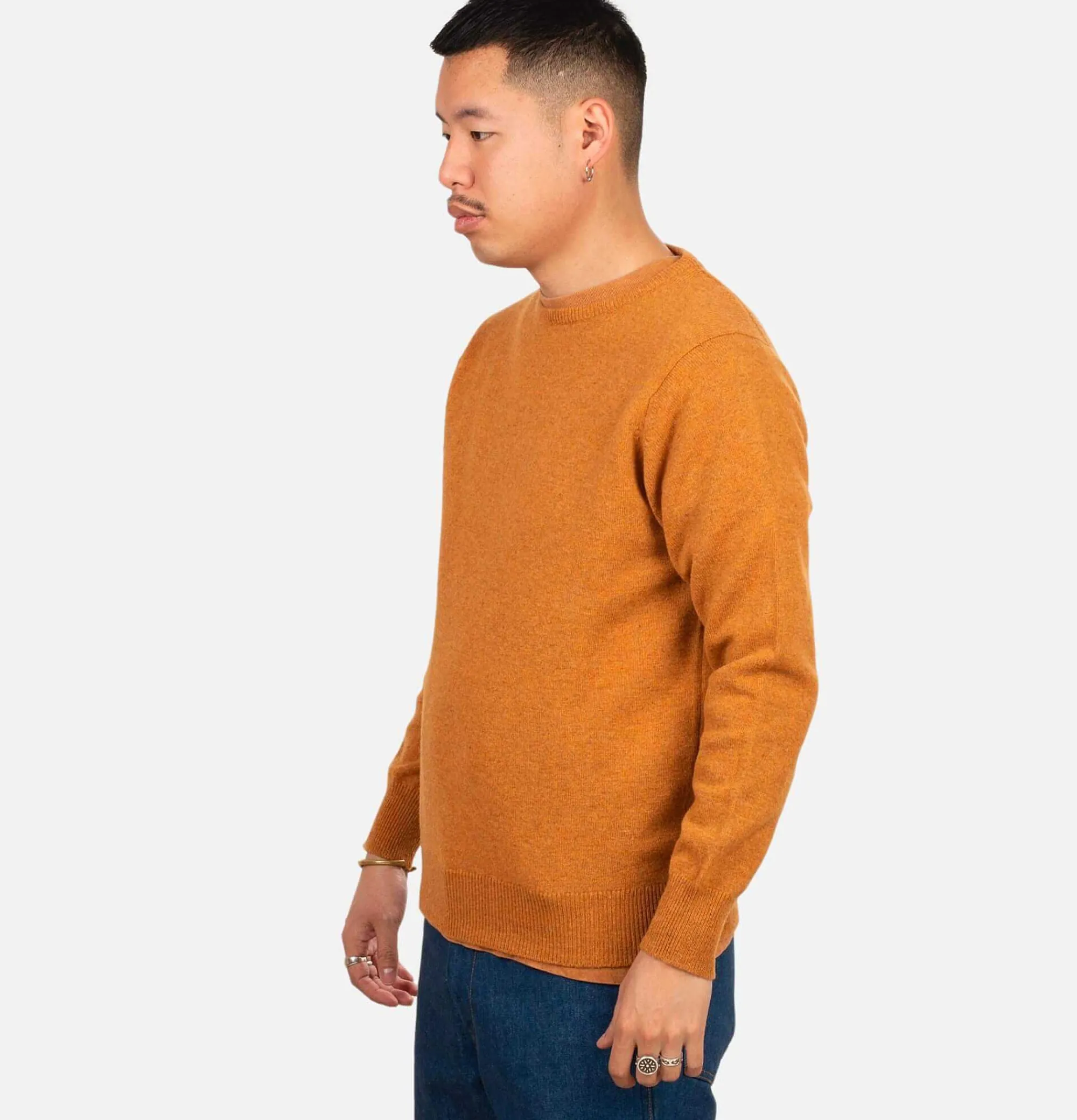 WILLIAM LOCKIE Round Neck Pullover Gazelle