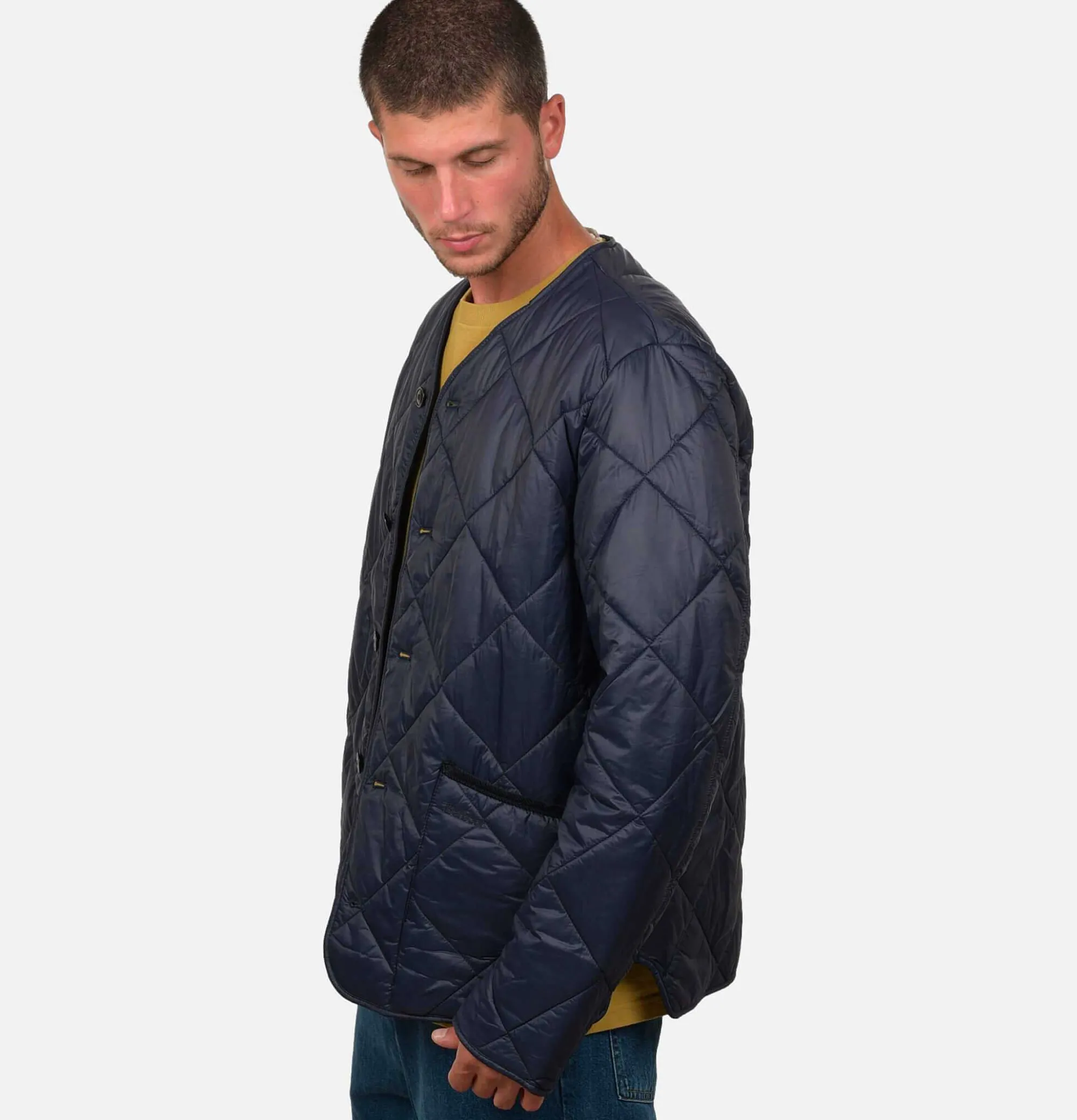 BARBOUR Liddesdale Cardigan Quilt Navy