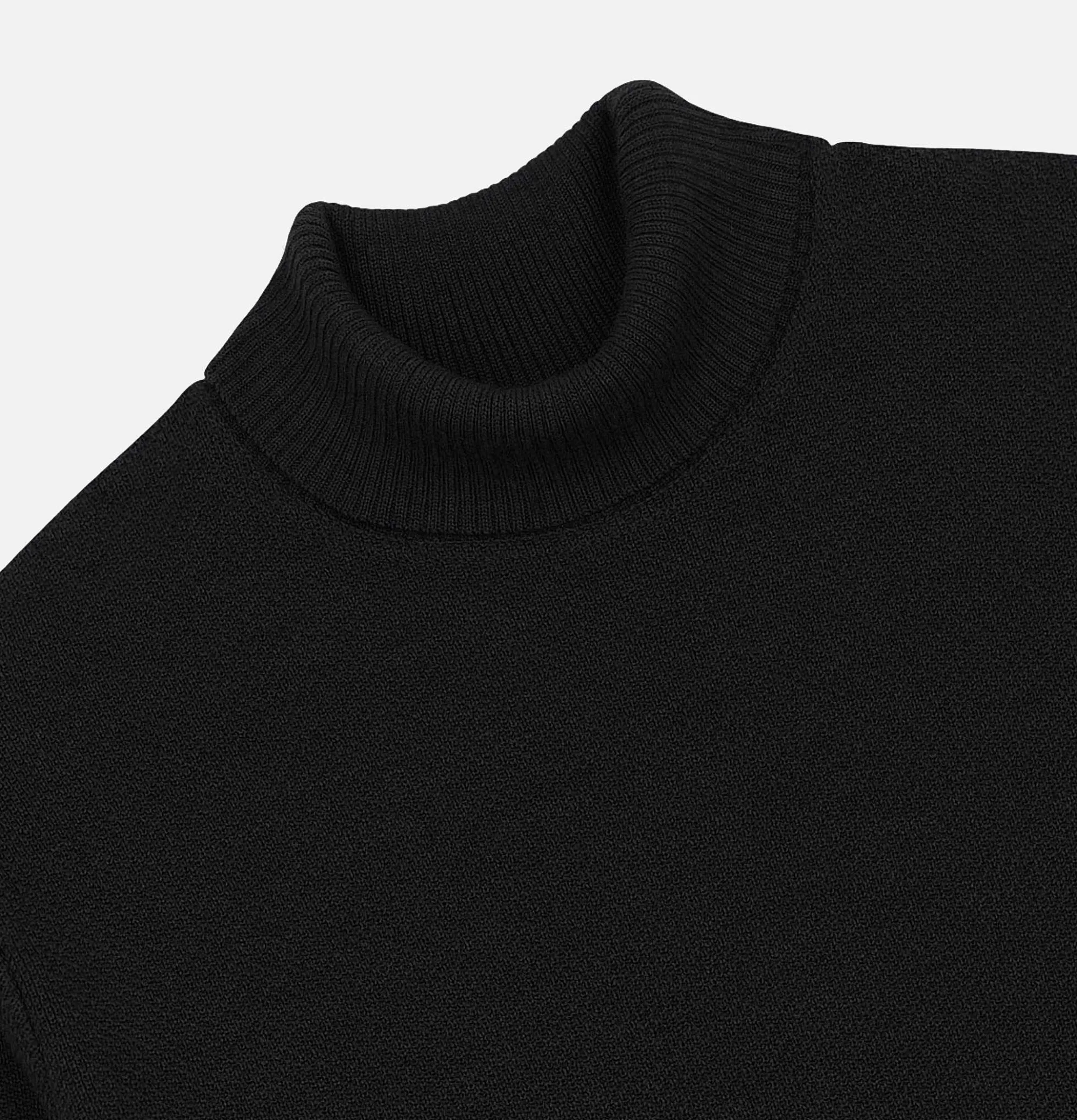 NITTO KNITWEAR Pull Youri Col Roule Black