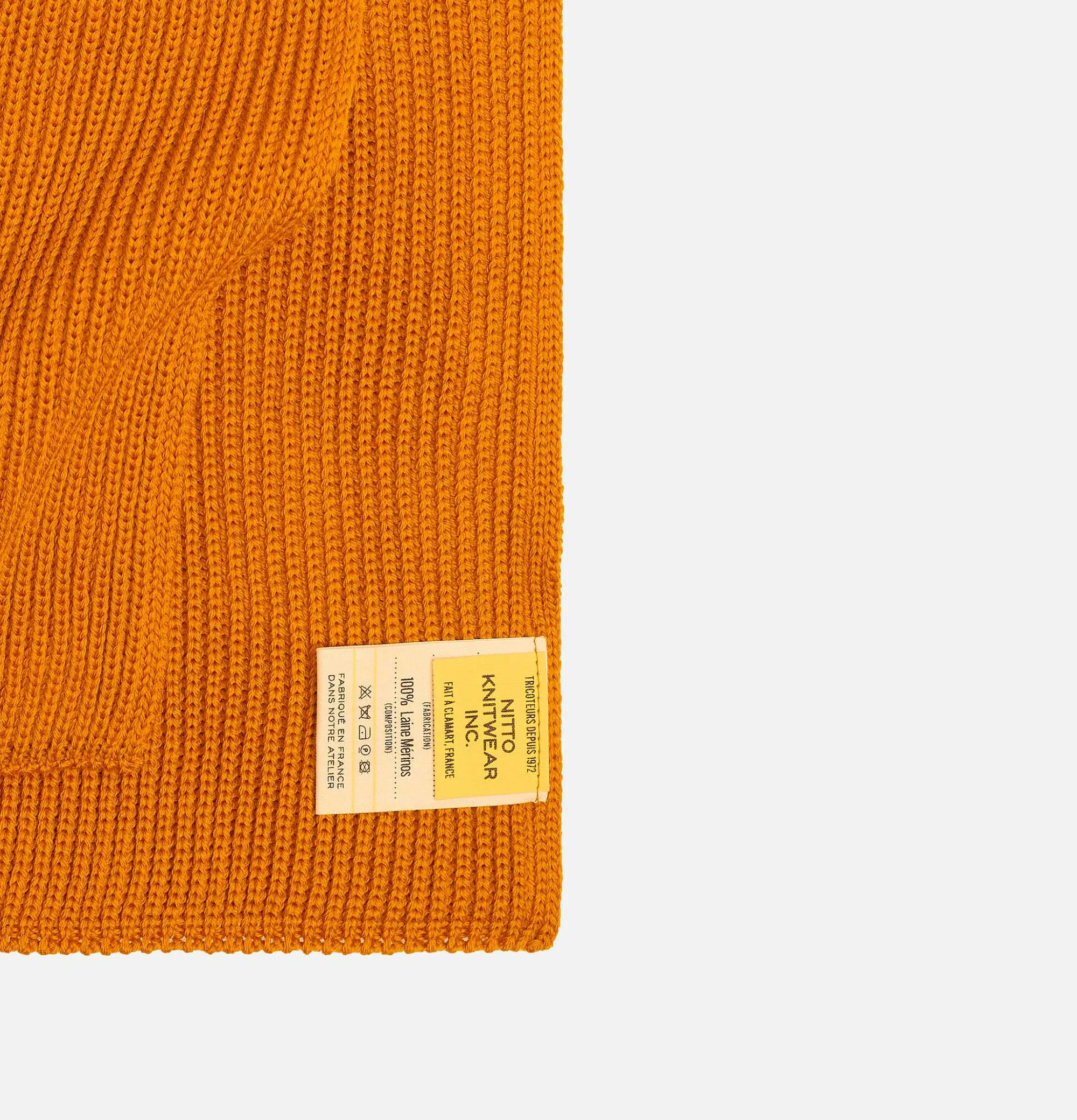 NITTO KNITWEAR Echarpe Loris Ocre