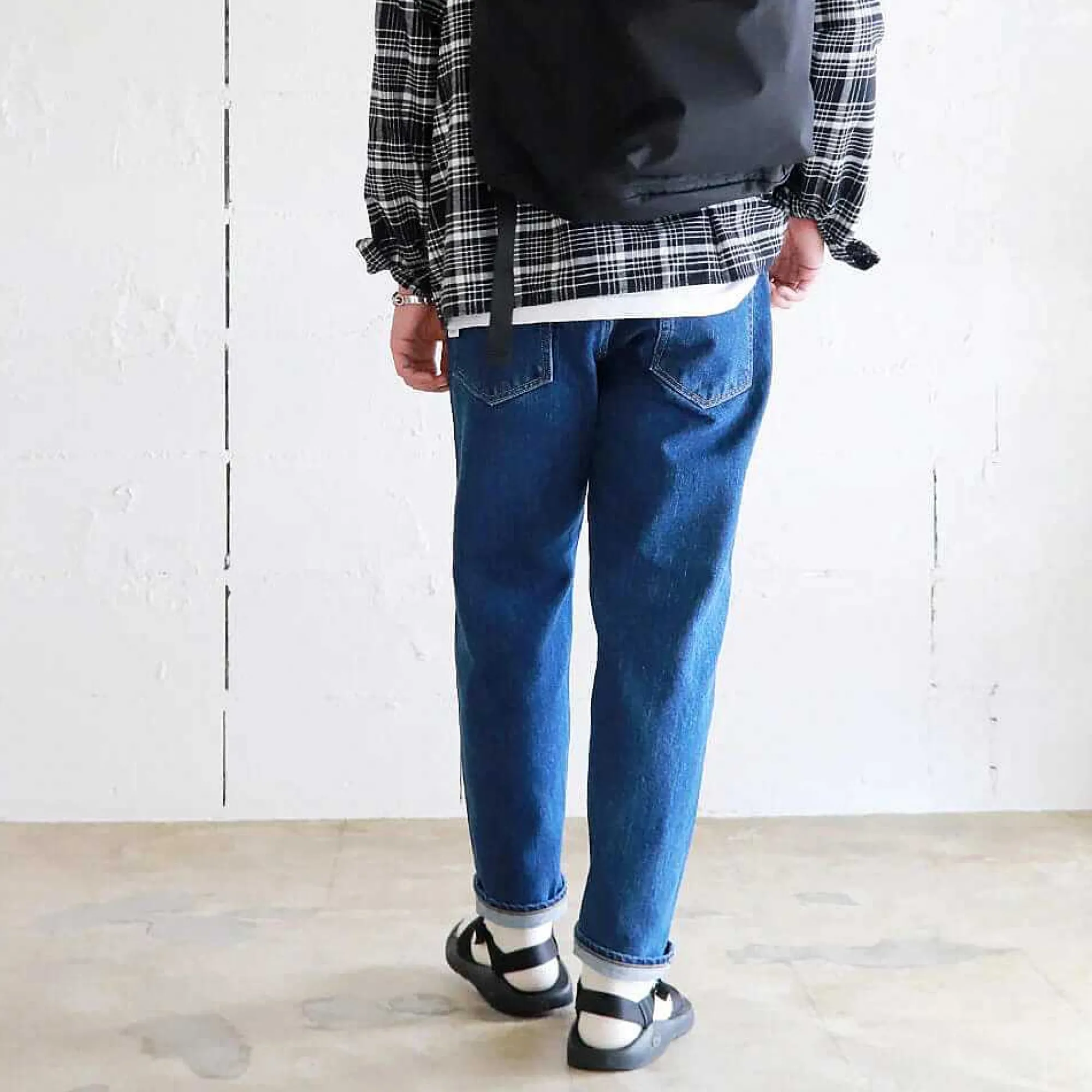 HATSKI 22001 Loose Tapered Jeans Used Blue