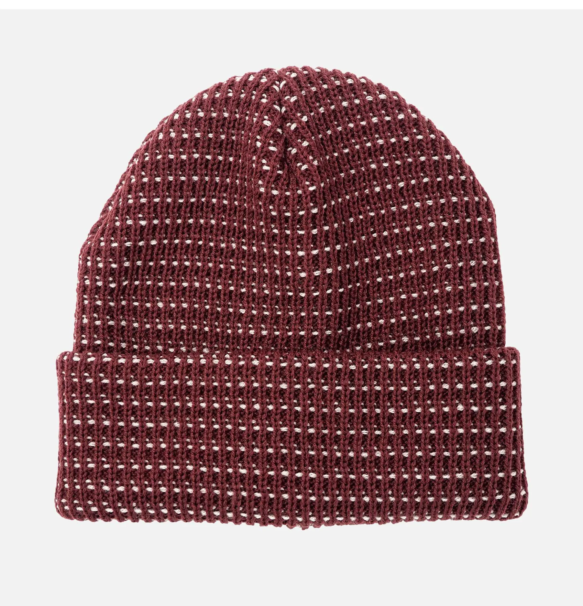 FOUND FEATHER Waffle Beanie Wine