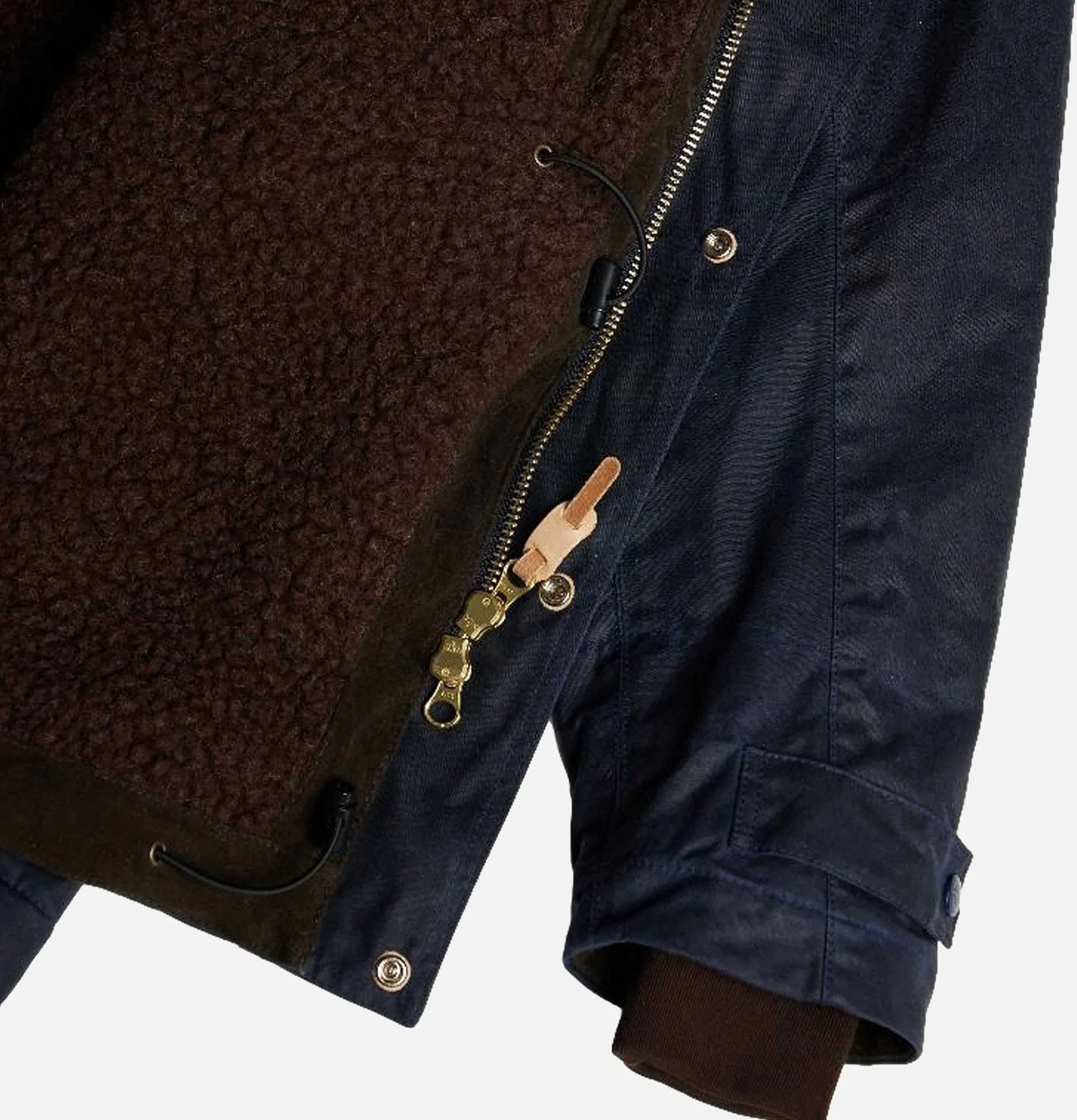 MANIFATTURA CECCARELLI Long Moutain Parka Wax Navy