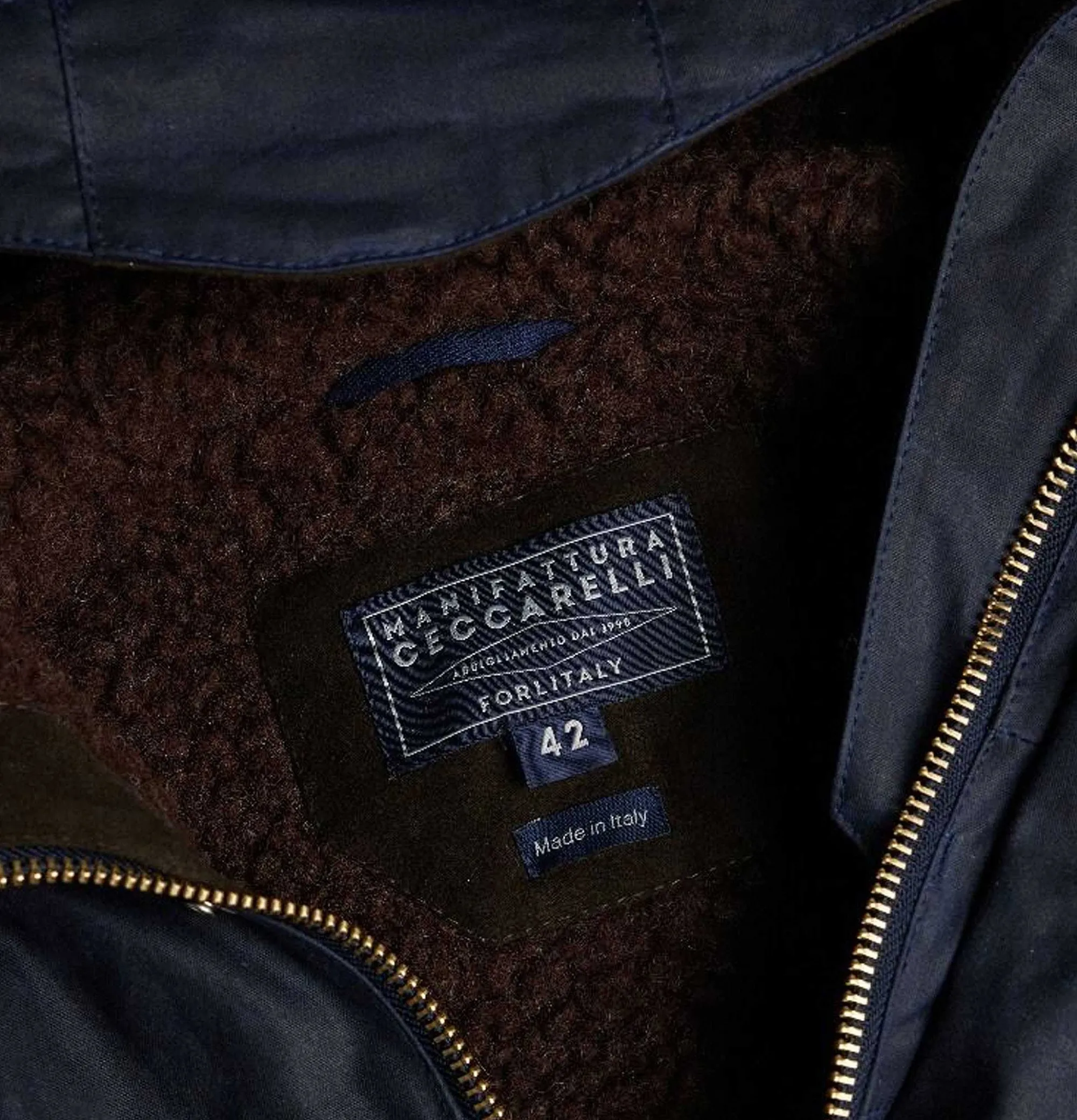 MANIFATTURA CECCARELLI Long Moutain Parka Wax Navy