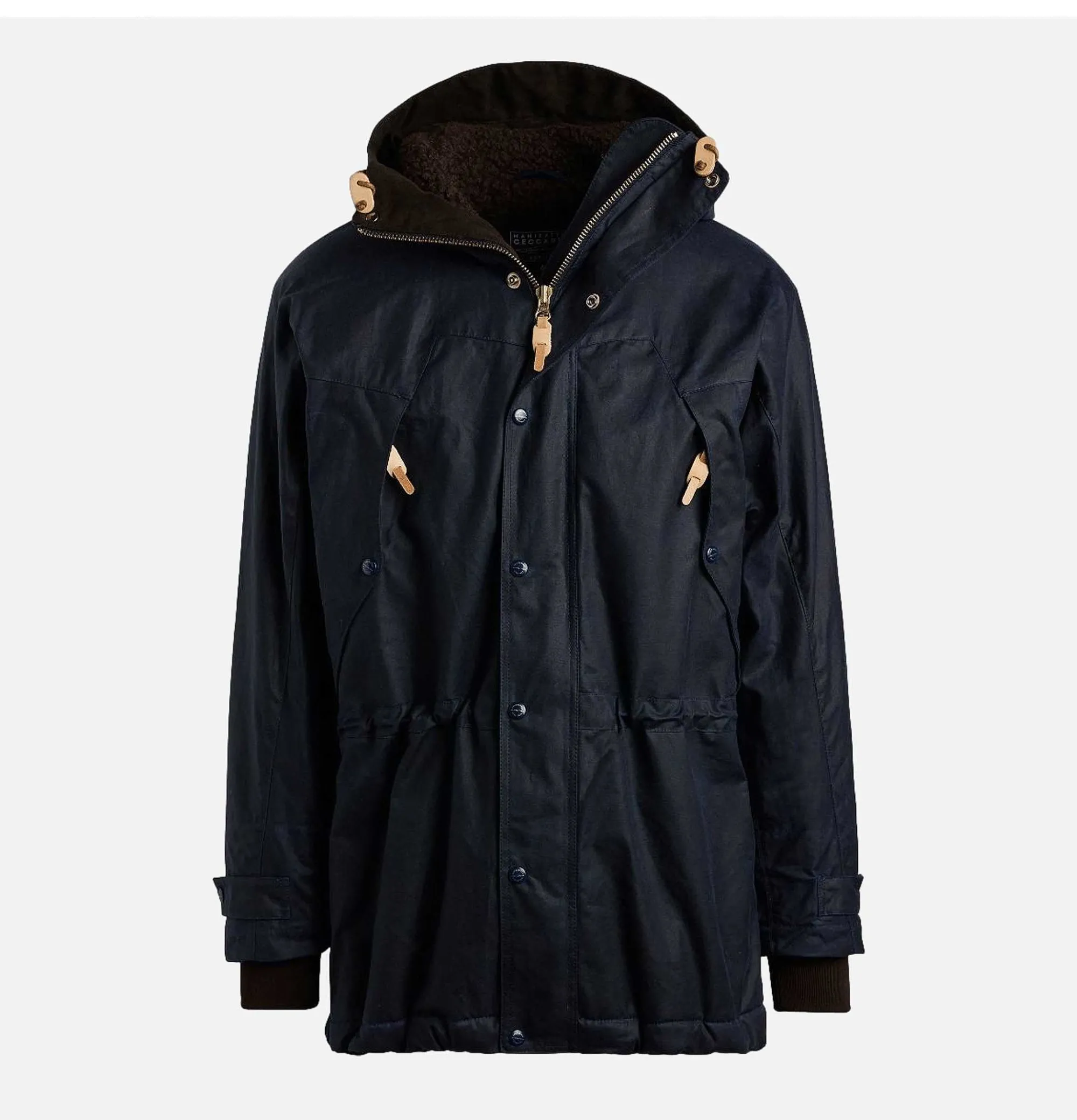 MANIFATTURA CECCARELLI Long Moutain Parka Wax Navy