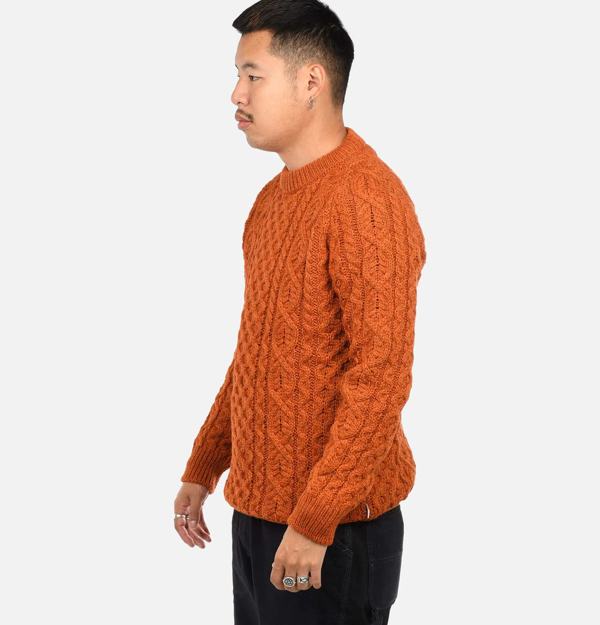 PEREGRINE Husdon Aran Knit Orange