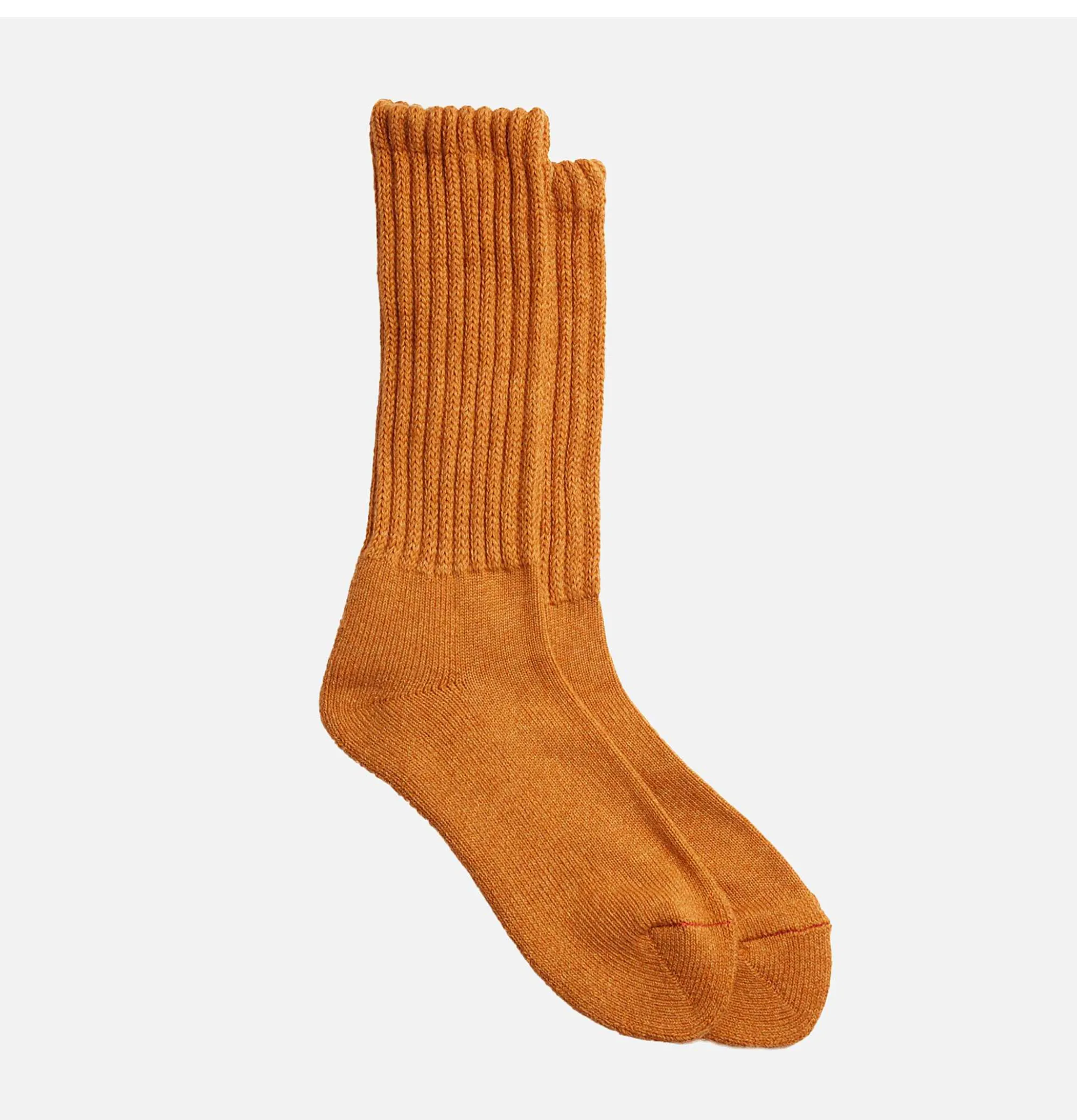 Men ROTOTO Loose Pile Orange Socks
