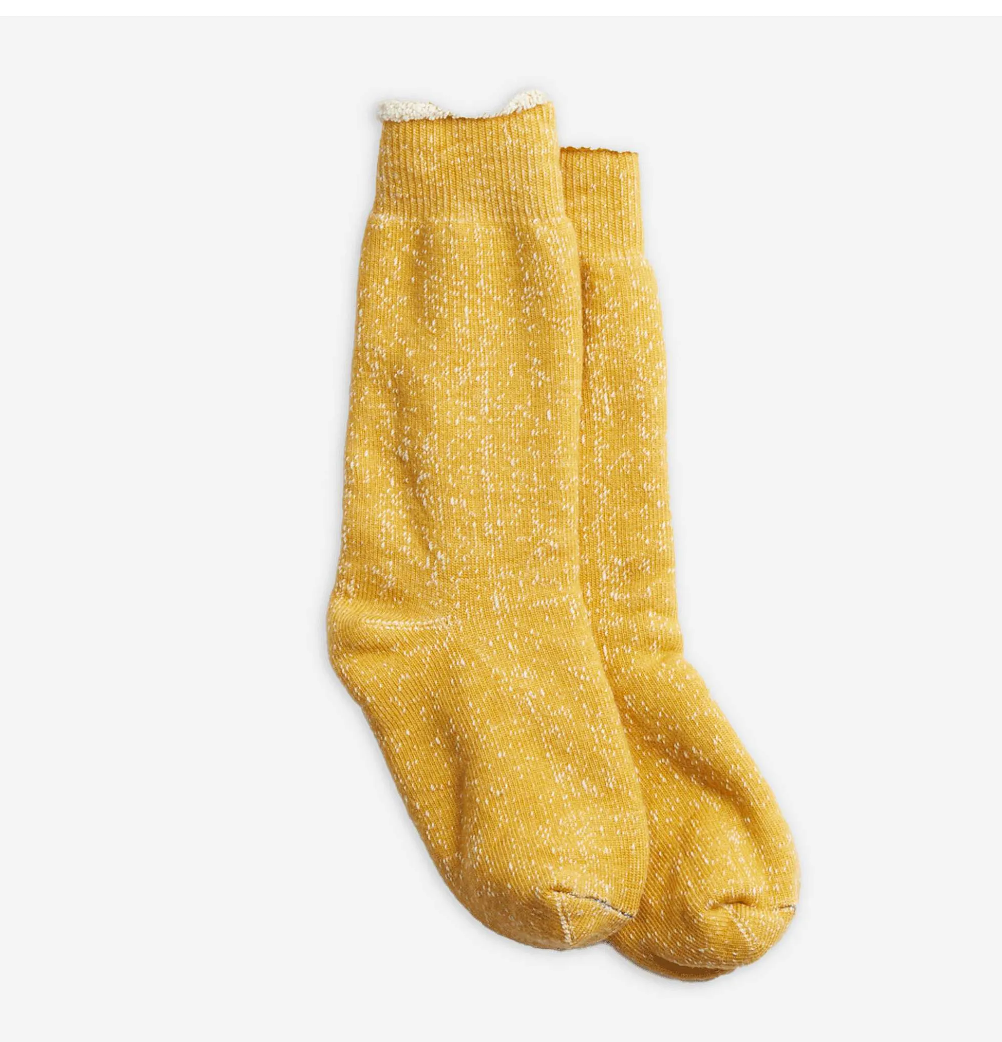Men ROTOTO Double Face Socks Yellow