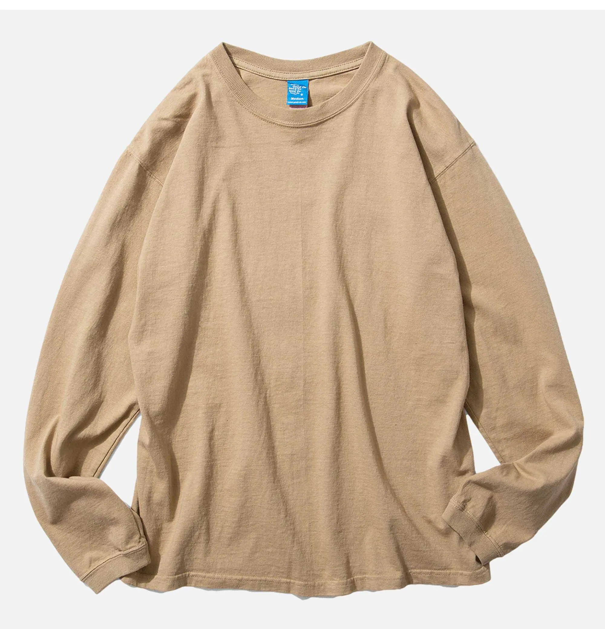 GOOD ON Long Sleeve Crew Tee Coyote