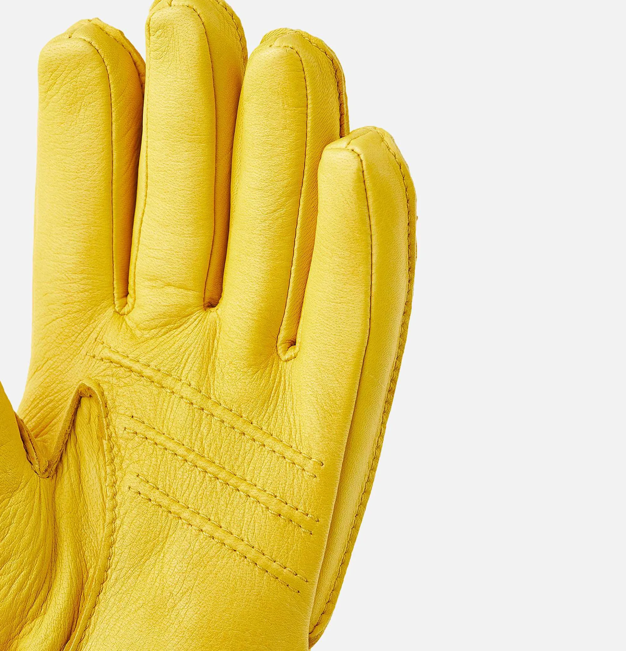 HESTRA Deerskin Gloves Yellow