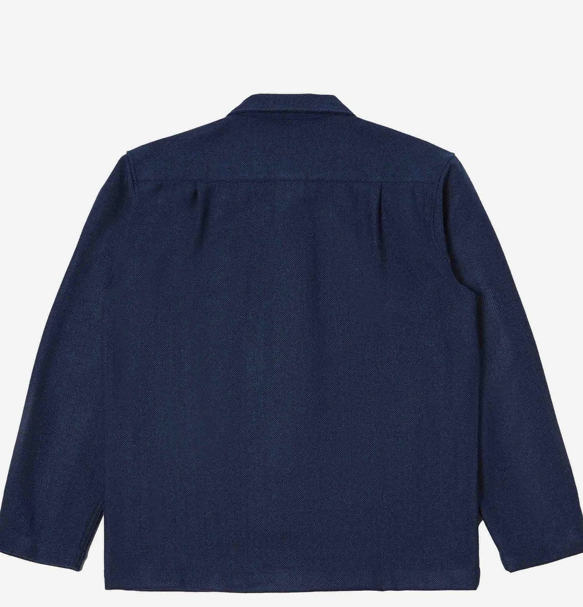 UNIVERSAL WORKS Easy Overshirt Herringbone Navy