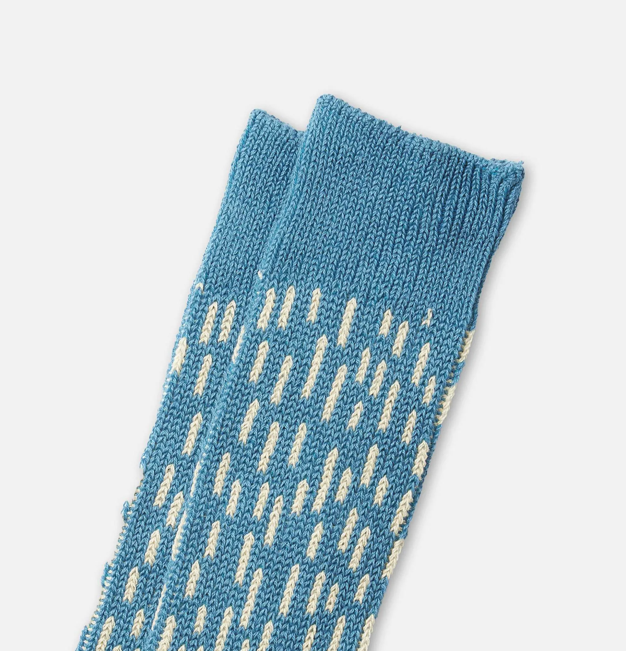 Men ROTOTO Raindrop Socks Blue