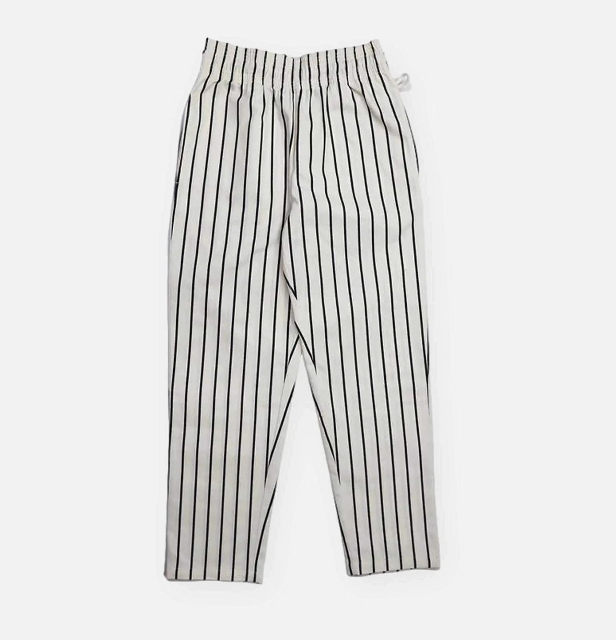 COOKMAN Chef Pant Stripe White