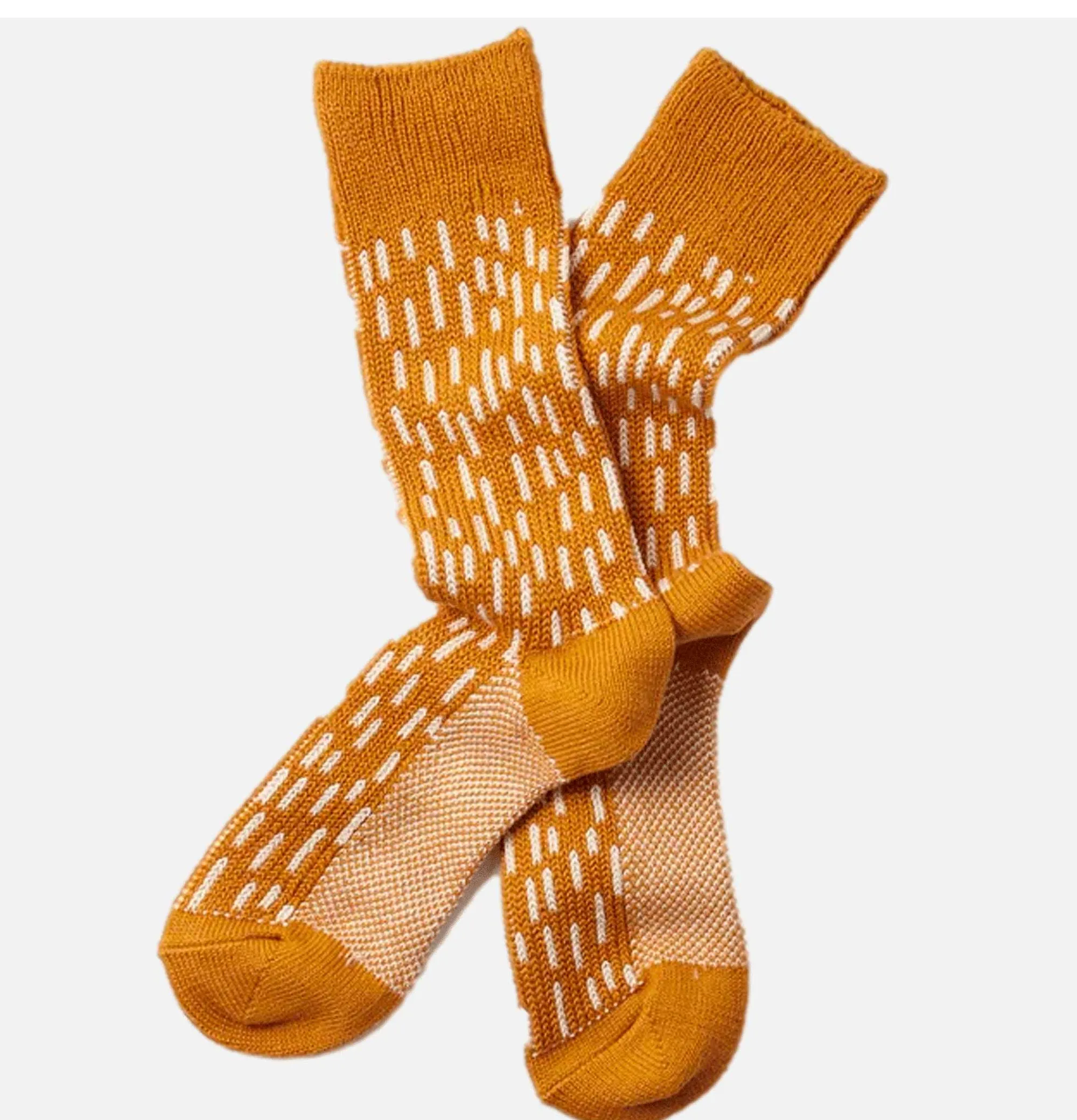 Men ROTOTO Raindrop Socks Yellow