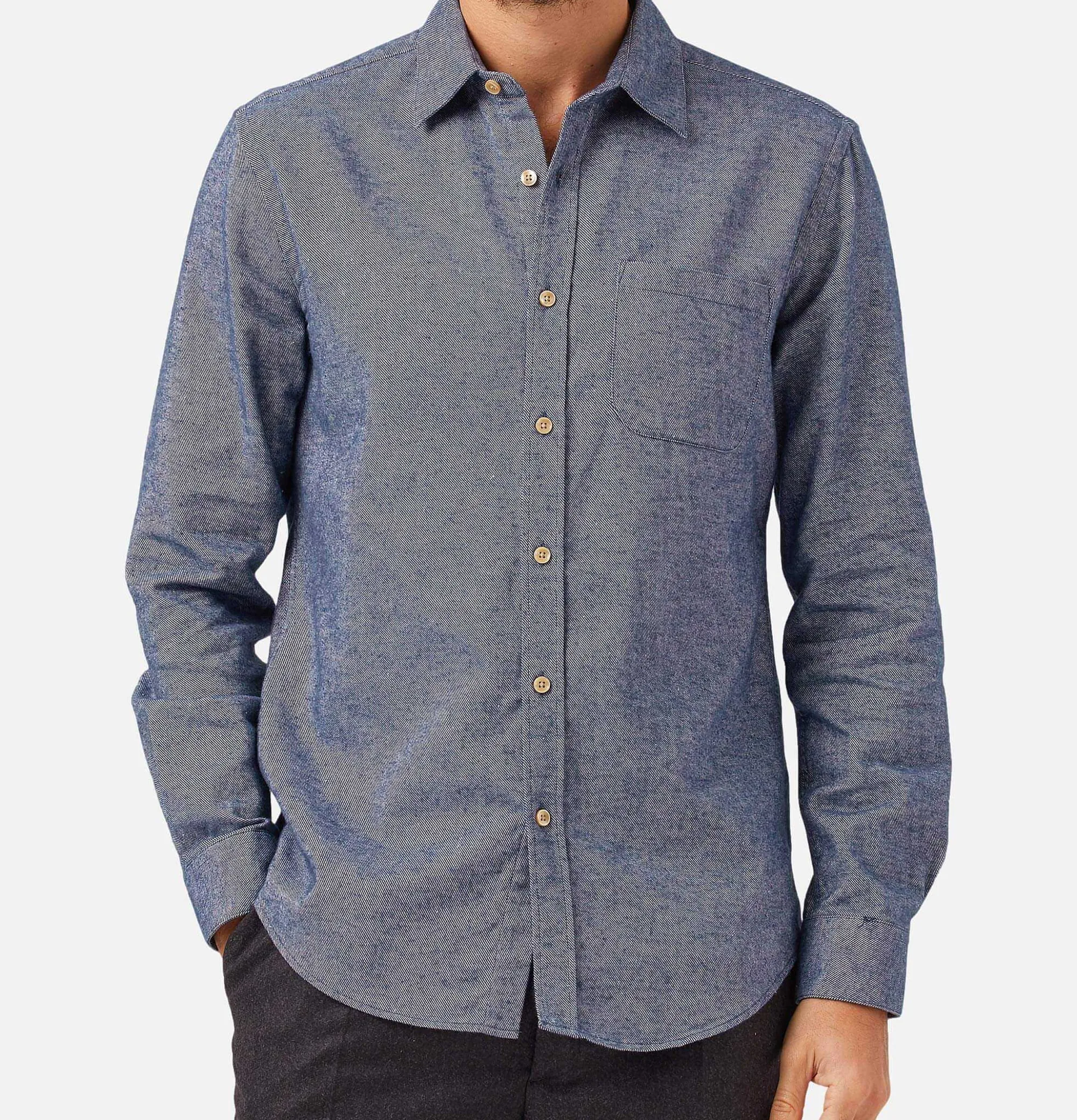 PORTUGUESE FLANNEL Teca Shirt Indigo