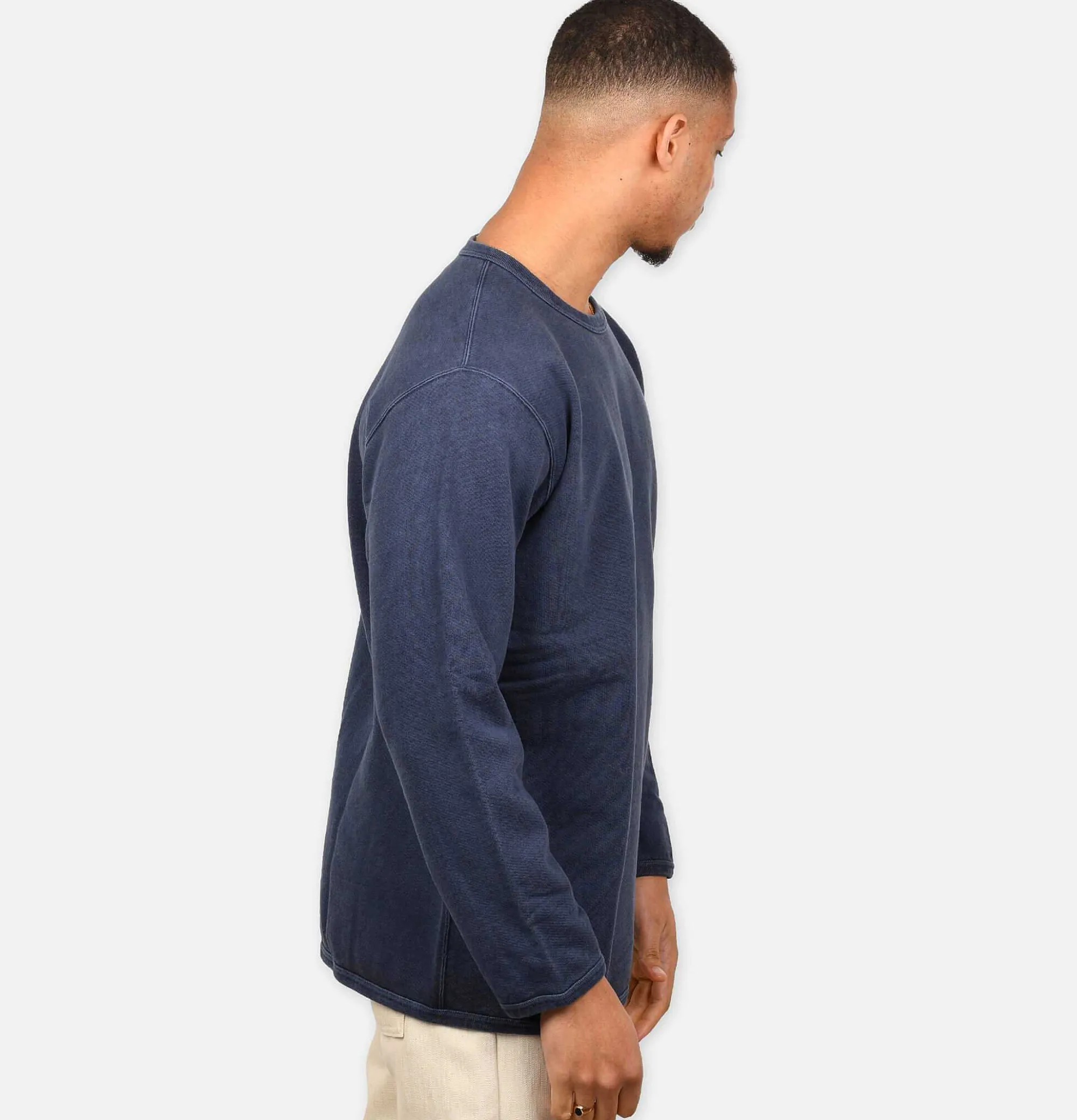 GOOD ON 9Oz Ls Crew Sweat Navy