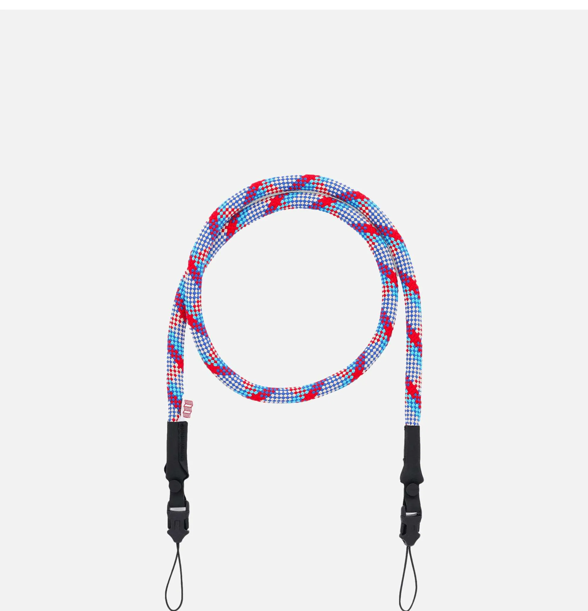 TOPO DESIGNS Camera Strap Bone White Blue