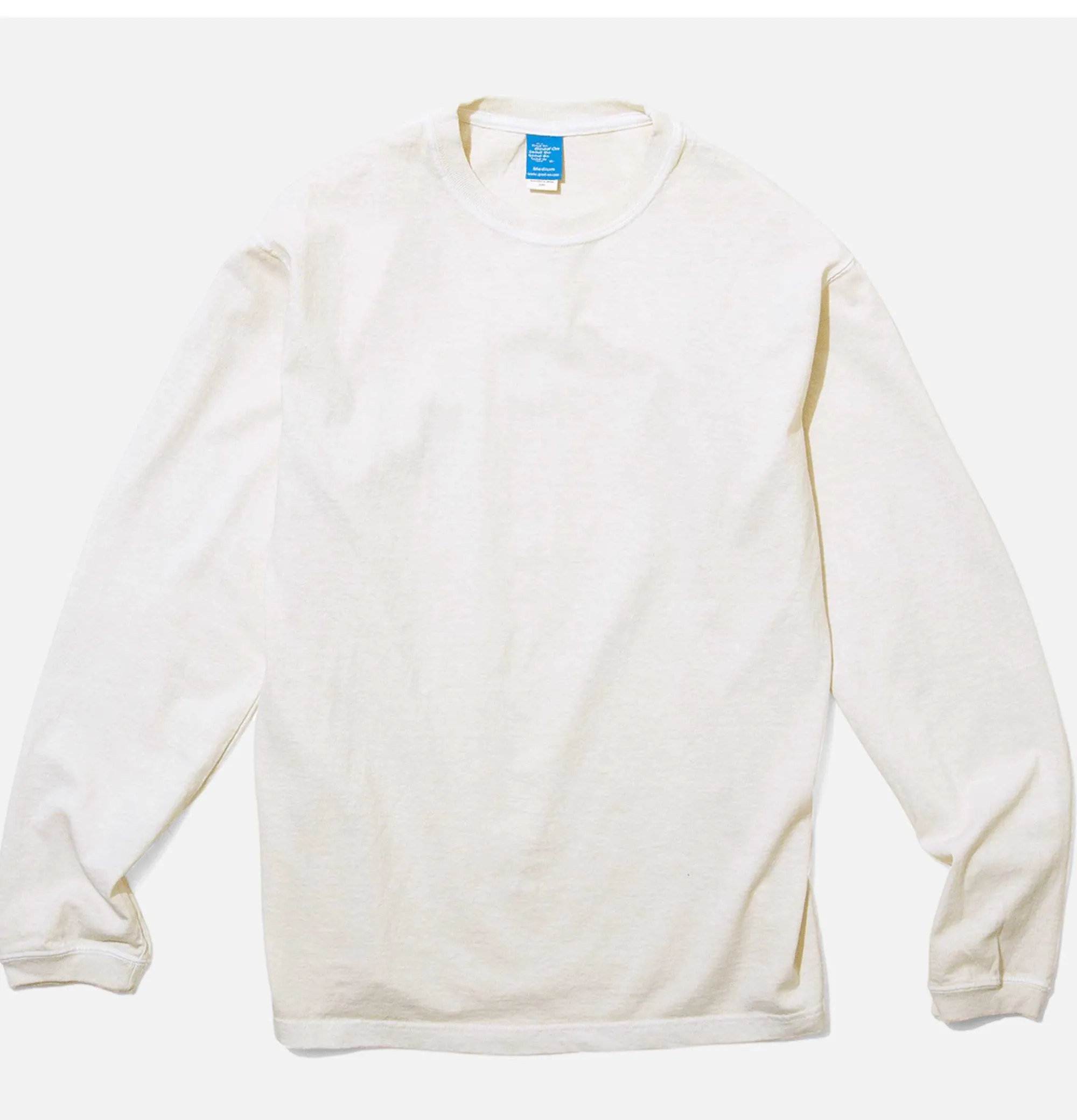 GOOD ON Long Sleeve Crew Tee Natural