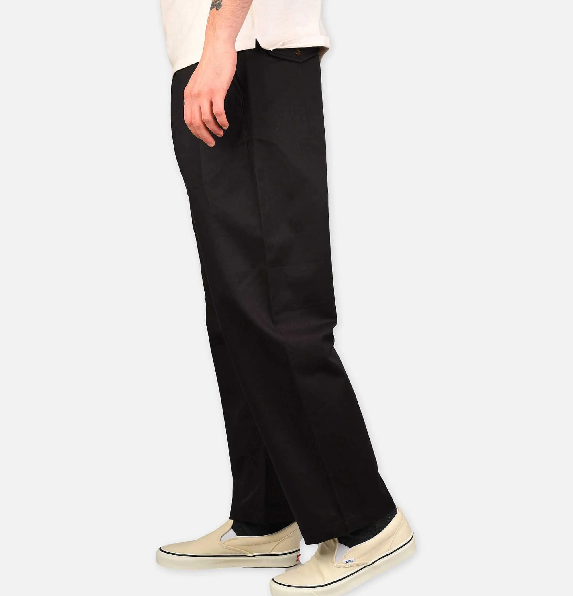 UNIVERSAL WORKS Double Pleated Pant Black