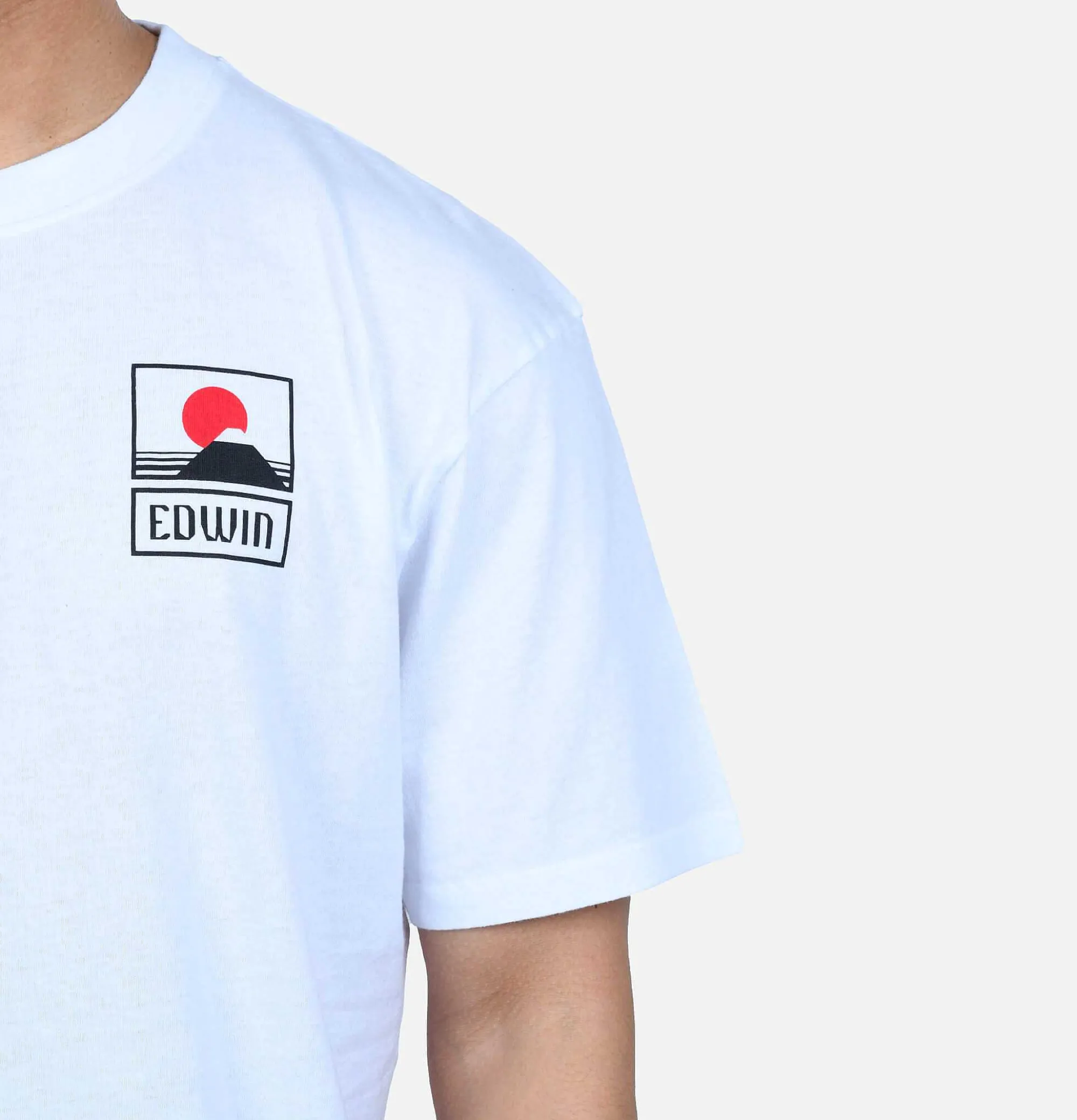 EDWIN Sunset On Mt Fuji Tee White