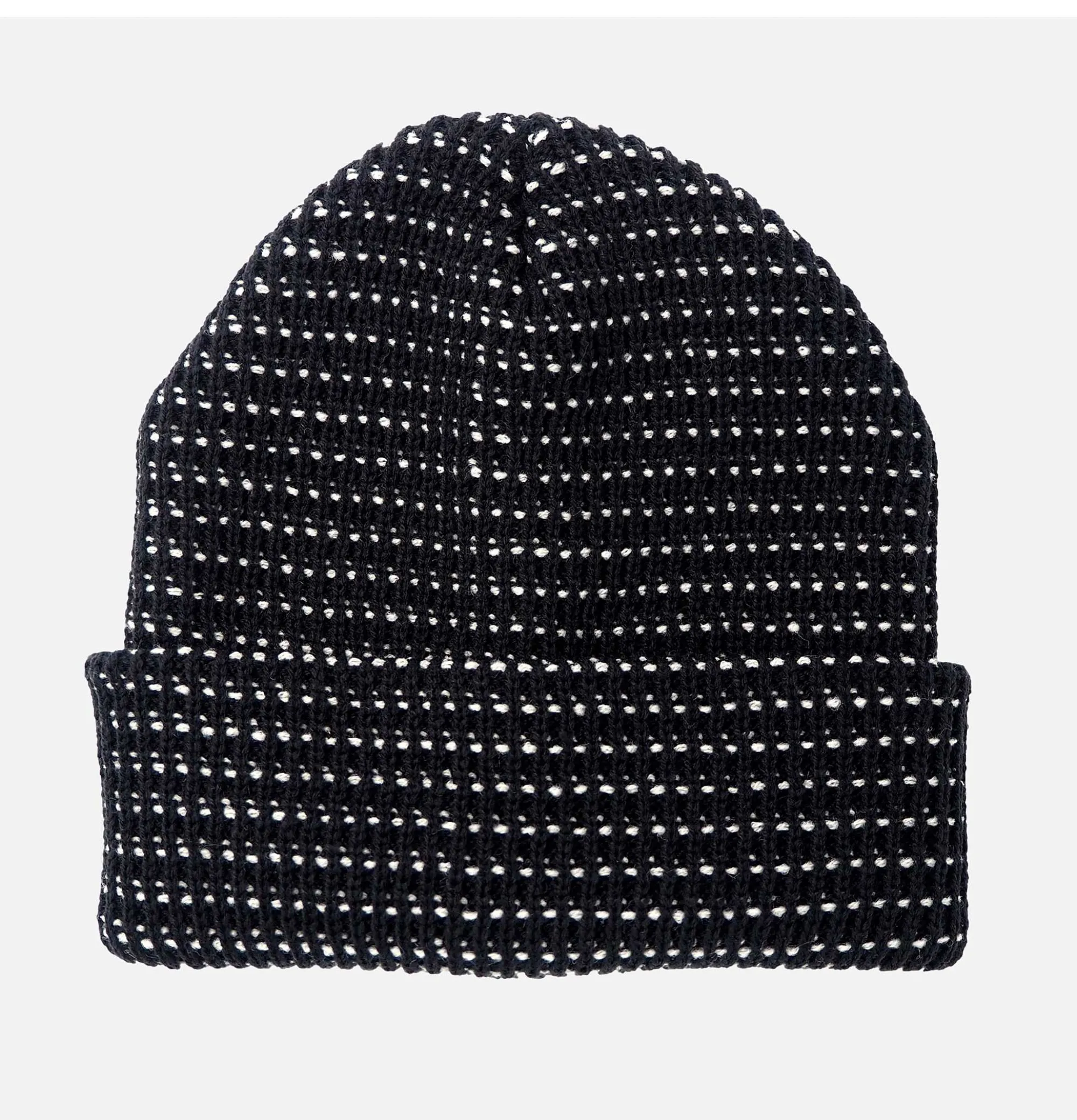 FOUND FEATHER Bonnet Waffle Beanie Black