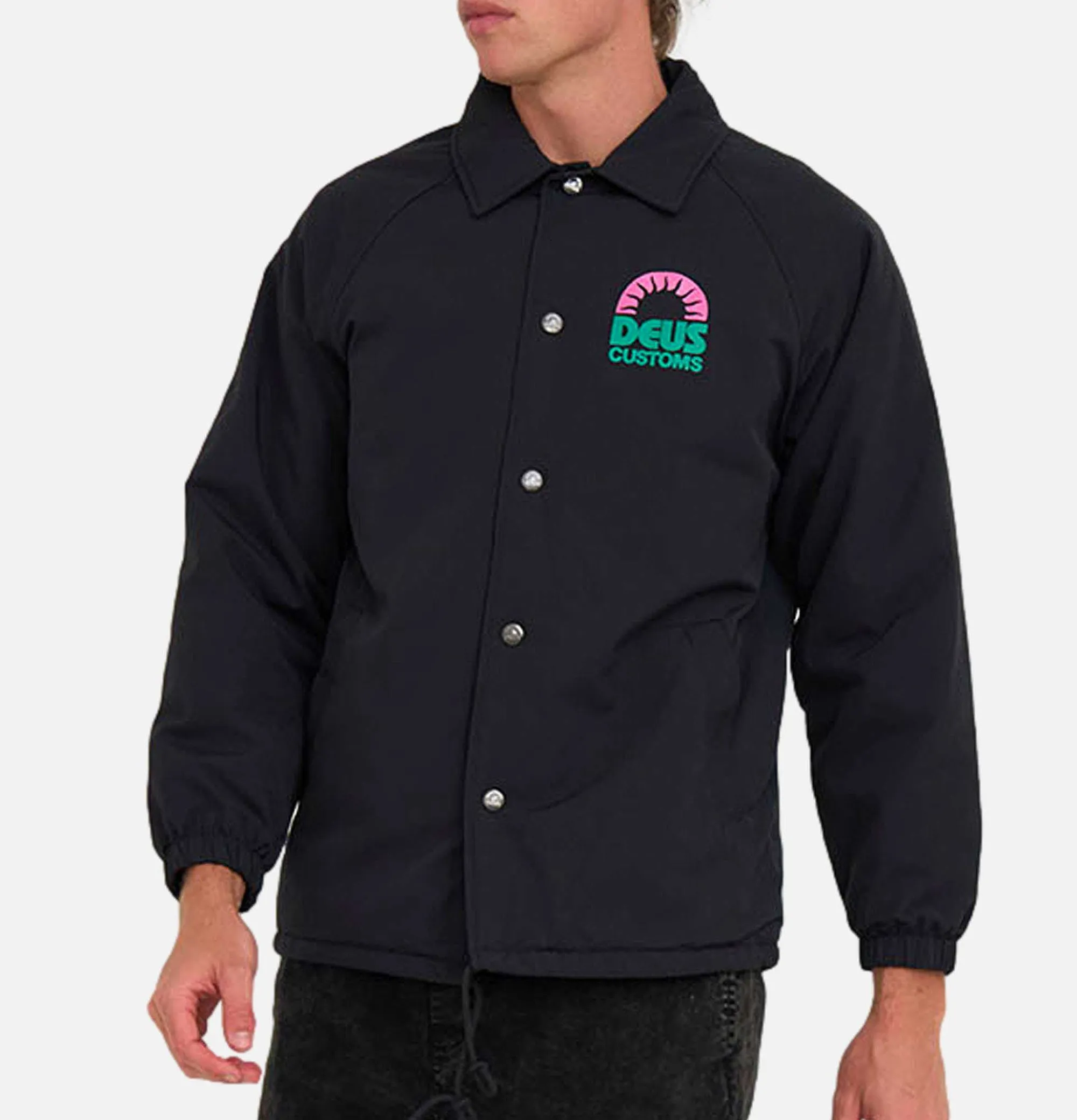 DEUS Melodies Coach Jacket Anthracite