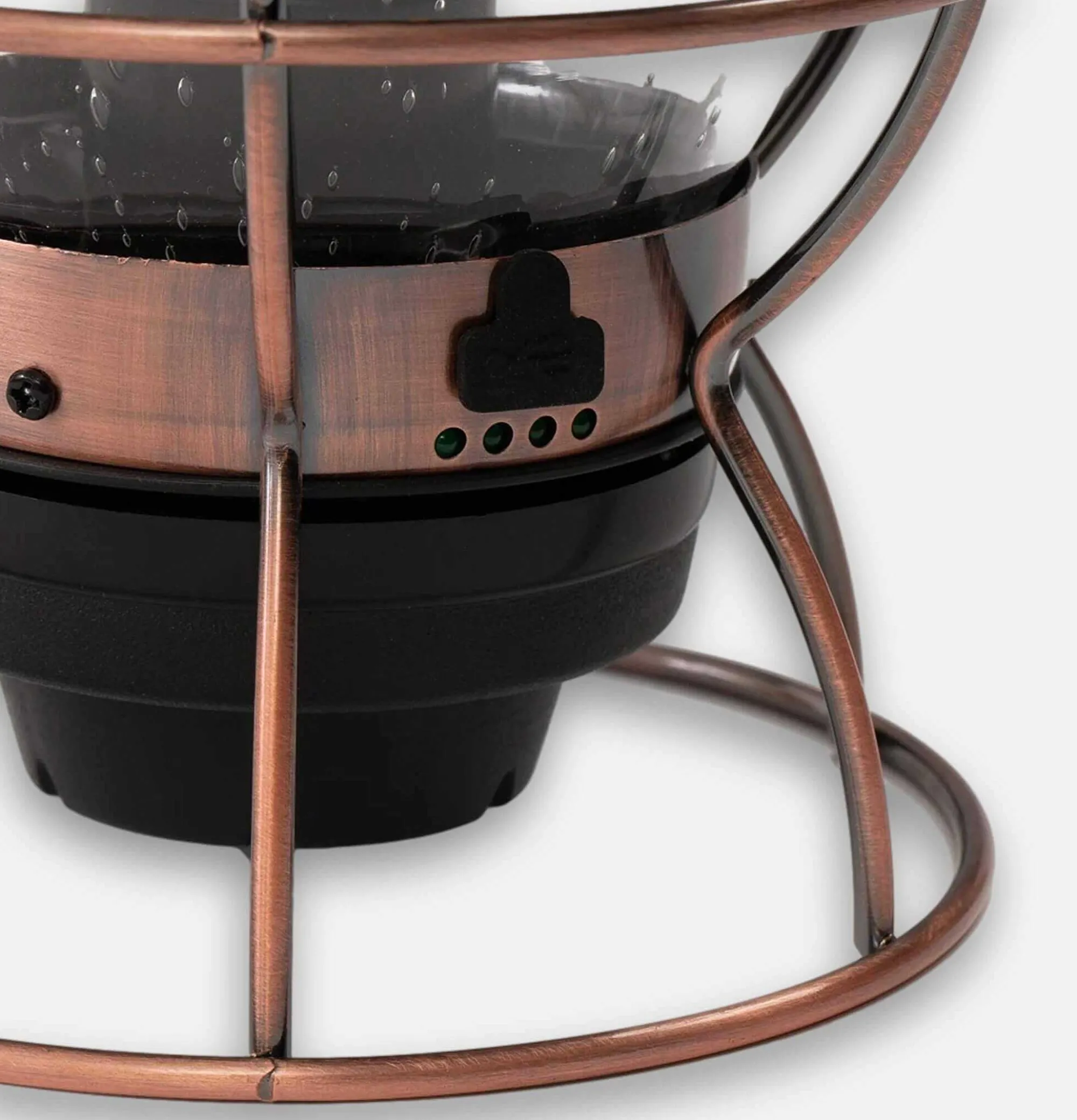 BAREBONES Railroad Lantern Bronze Usb