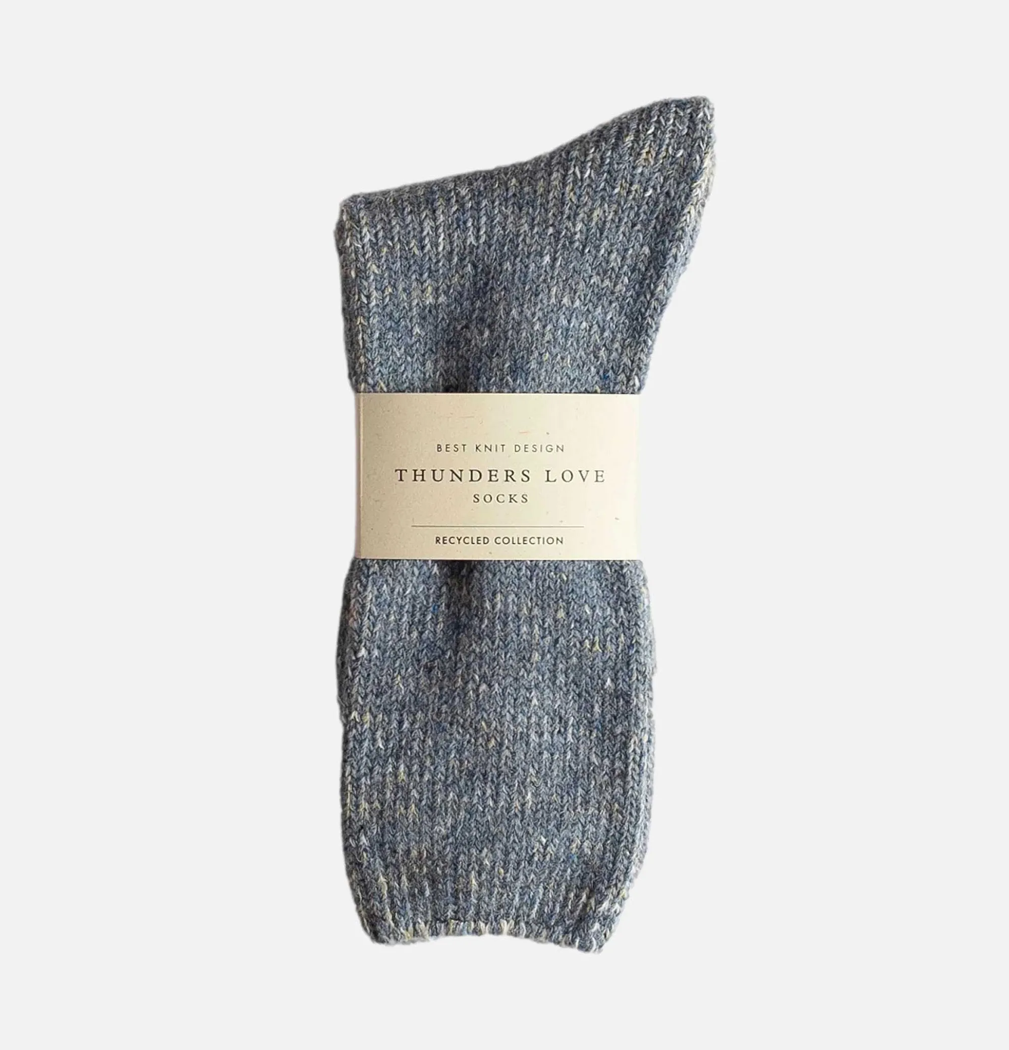 Men THUNDERS LOVE Recycled Wool Socks Blue