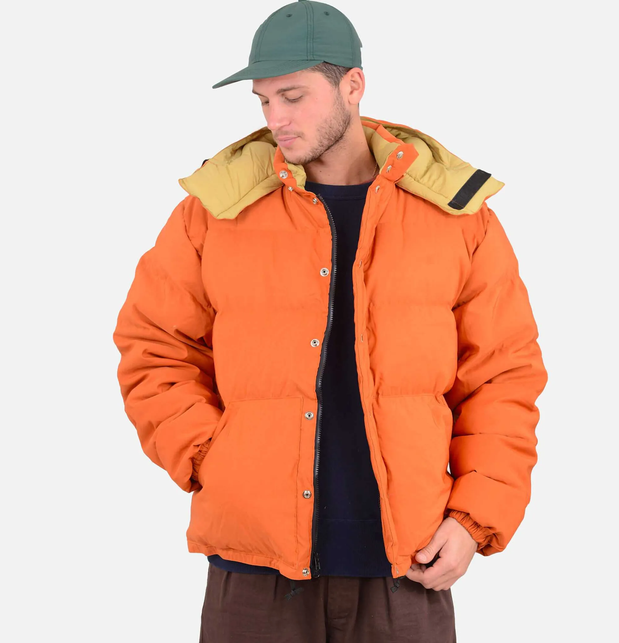 CRESCENT DOWN WORKS Down Sweater Jacket Rust