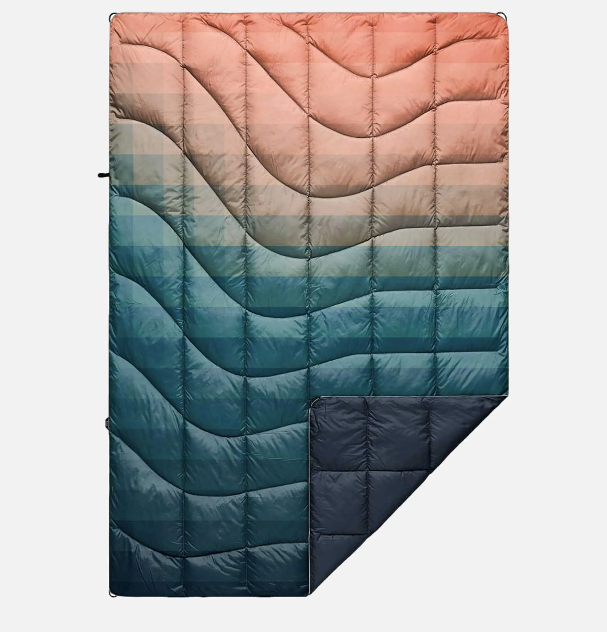 RUMPL Nanoloft® Puffy Blanket Patina Pixel Fade