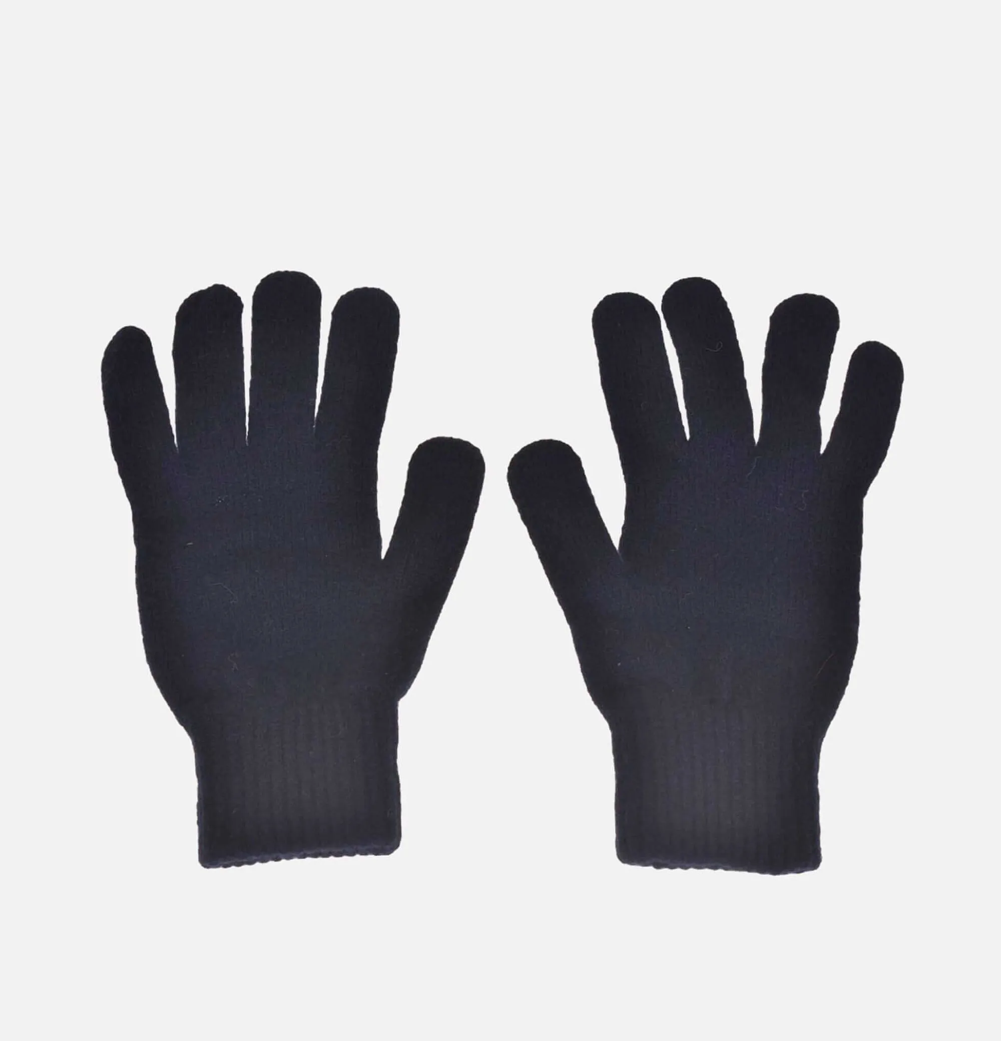 ROBERT MACKIE Wool Gloves Navy