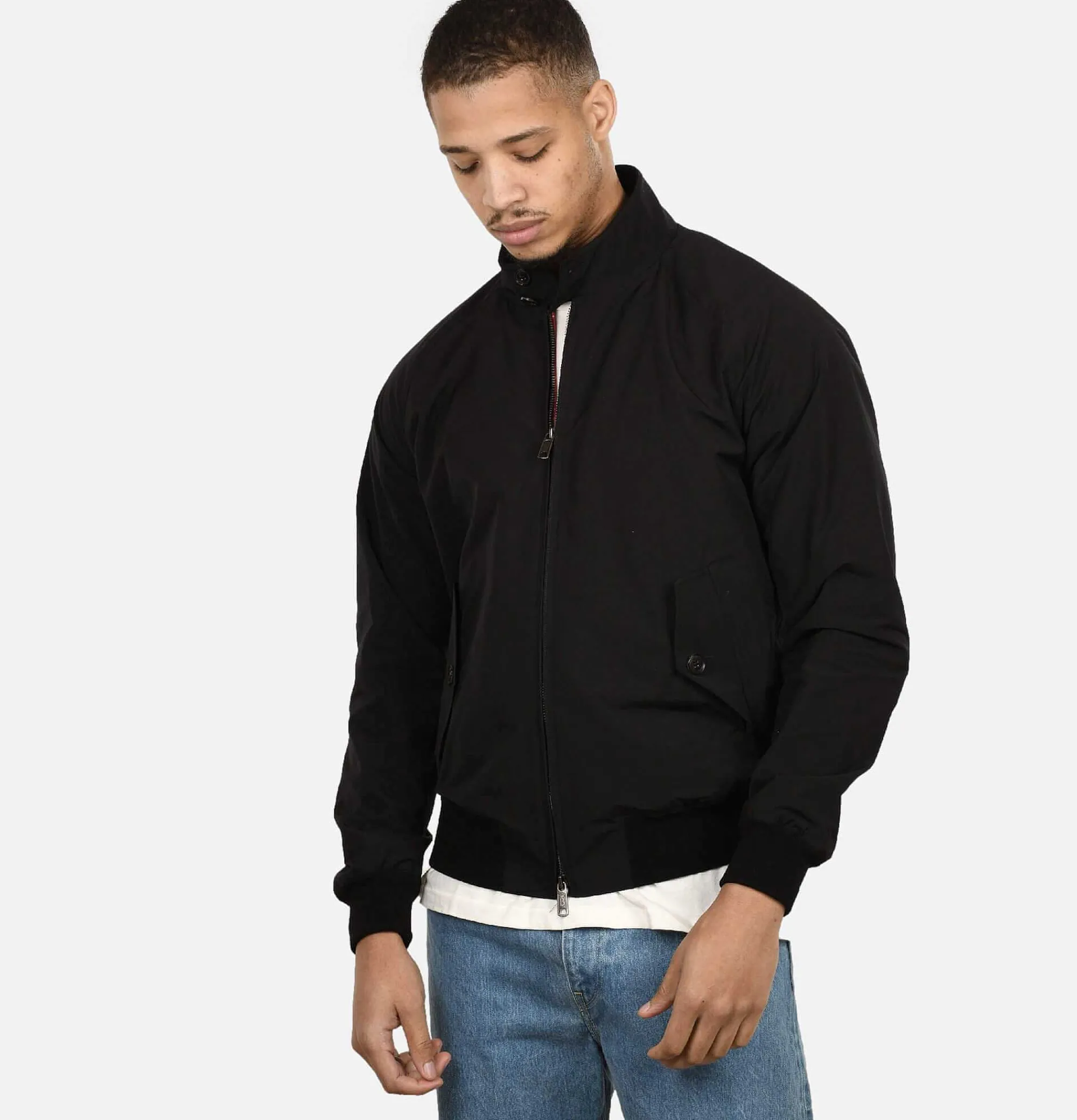 BARACUTA G9 Harrington Jacket Black