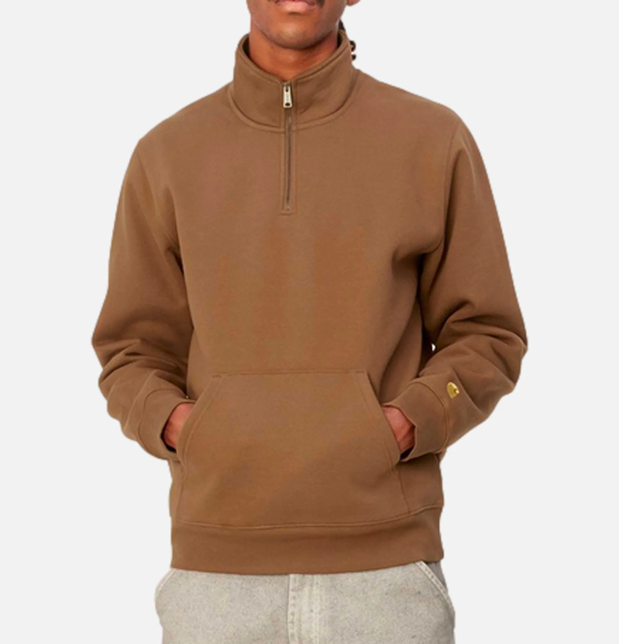 CARHARTT WIP Chase Neck Zip Sweat Tamarind