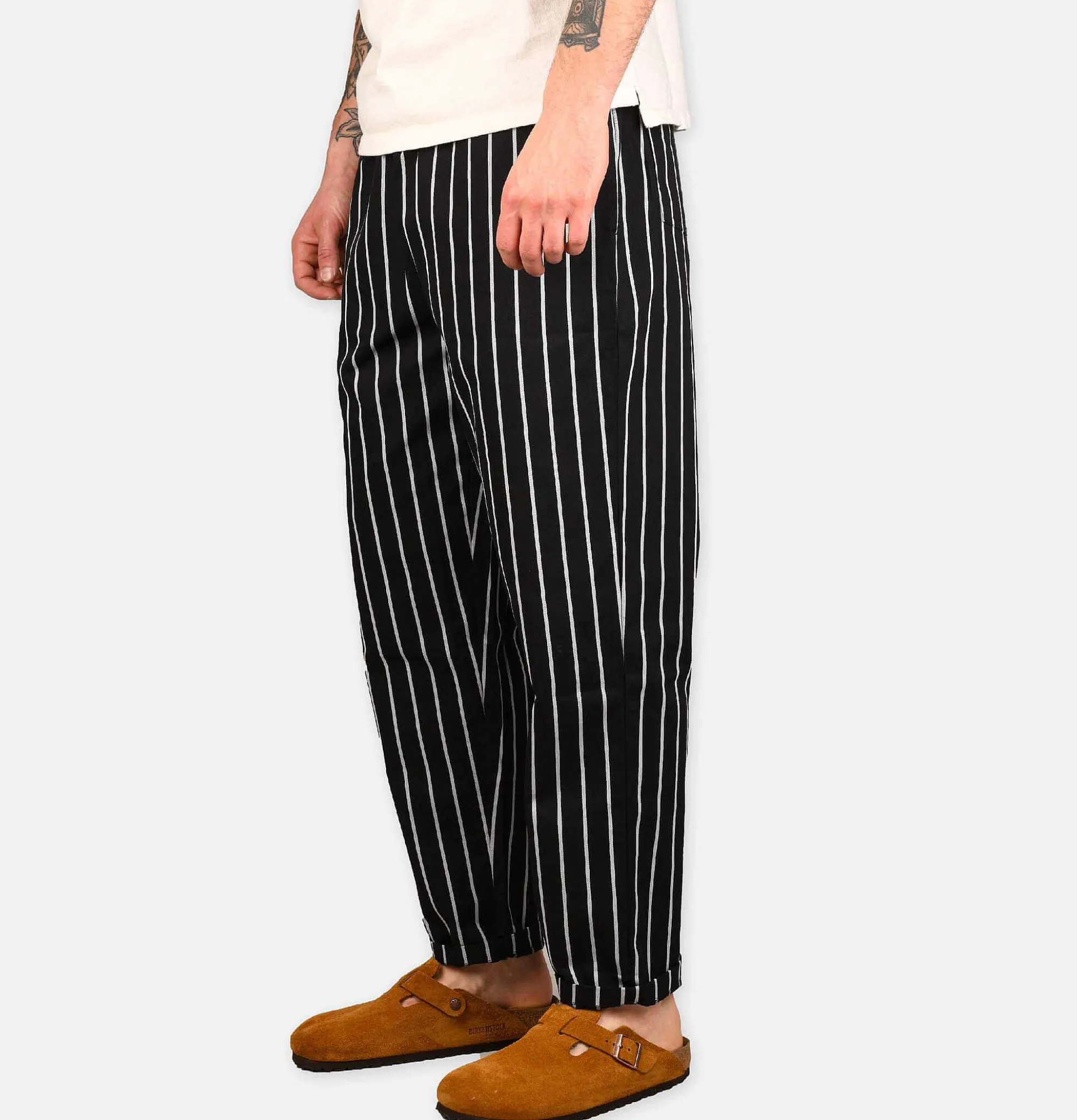 COOKMAN Chef Pant Stripe Black