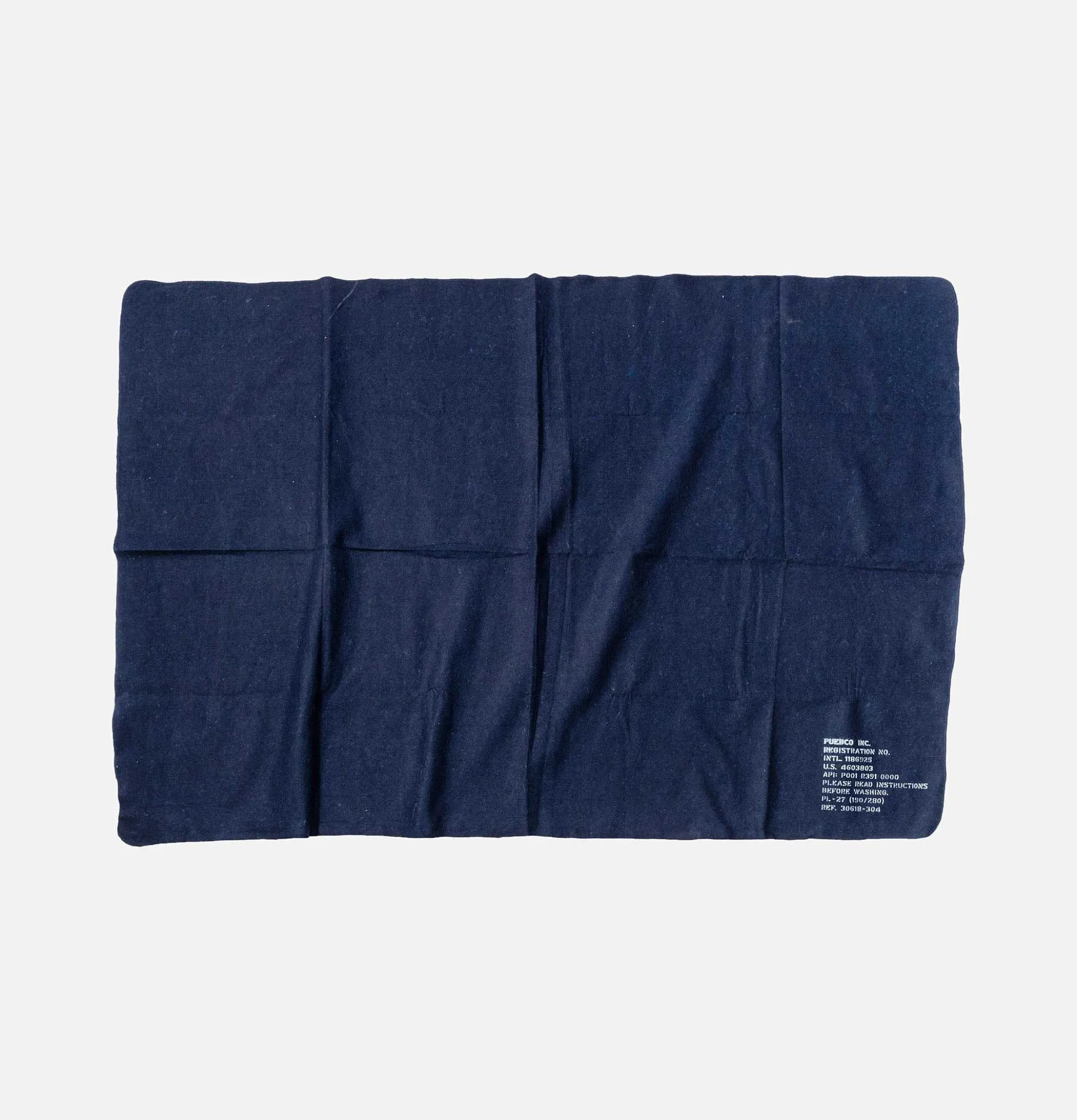 PUEBCO Cotton Wool Felted Blanket Nav