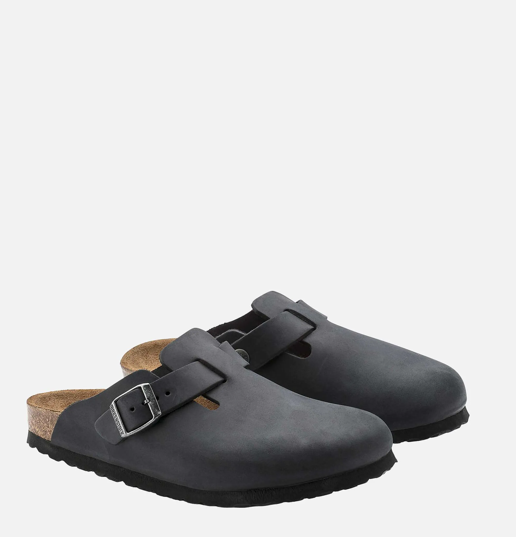 Men BIRKENSTOCK Boston Sandals Narrow Wax Black